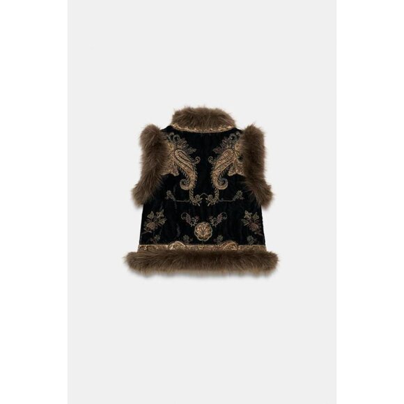 ZARA ZW COLLECTION EMBROIDERED VEST LIMITED EDITION - Picture 6 of 7